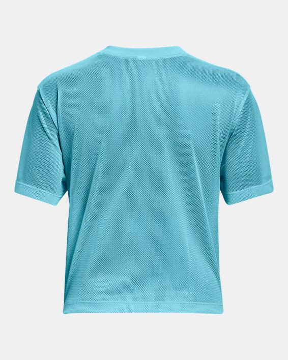 Women's UA Mesh Graphic T-Shirt, Blue, pdpMainDesktop image number 5